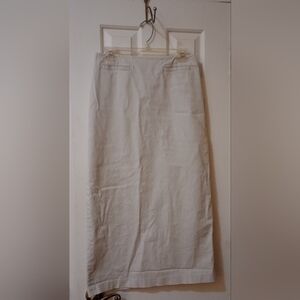 Ann Taylor Cream Pencil Skirt